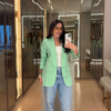 blazer alfaiataria verde jade blazer alfaiataria verde jade