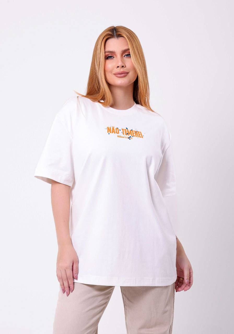 Oversize Não Temerei oversize não