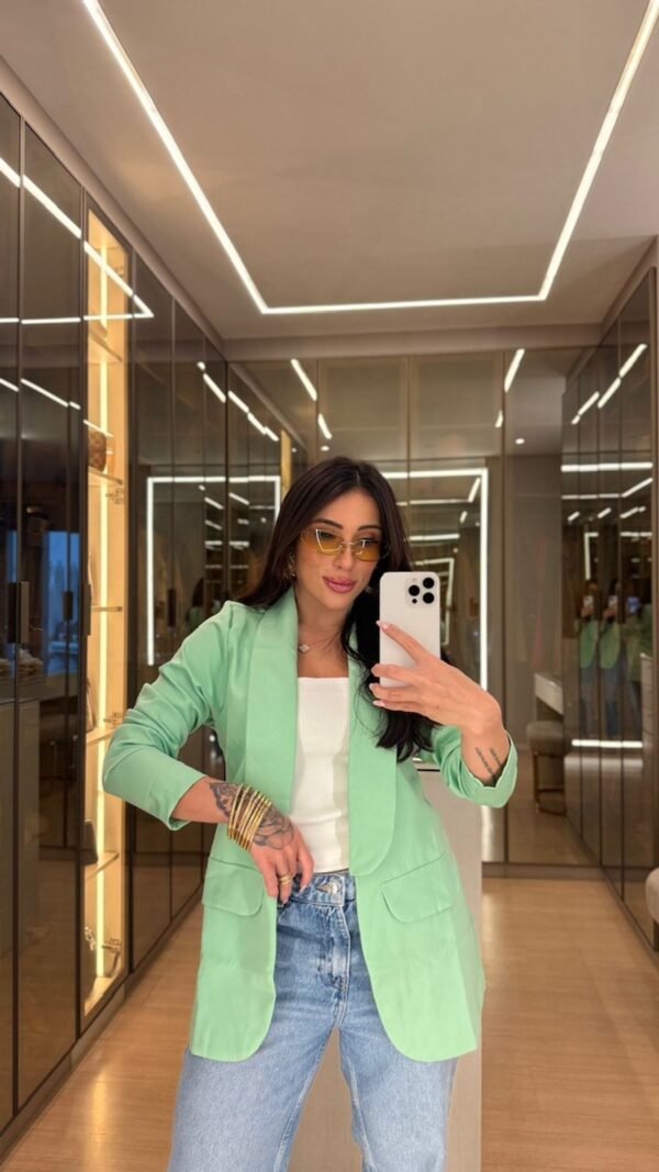Blazer Verde Jade blazer alfaiataria verde jade