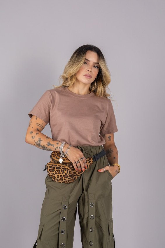 t shirt lisa marrom mink